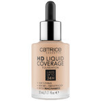 Catrice HD Liquid Coverage Foundation 24H, flüssig deckende Foundation, 030 Sand Beige, 30 ml