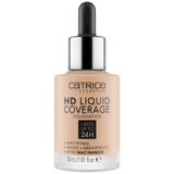 Catrice HD Liquid Coverage Foundation 24H, fond de ten cu acoperire lichidă, 030 Sand Beige, 30 ml