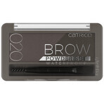 Catrice Brow Powder Set Waterproof, set pentru sprâncene, nr. 20 Ash Brown, 4 g