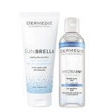 Set Dermedic Sunbrella, Kühlende After-Sun-Lotion, 200 ml + Mizellenlotion H2O, dehydrierte und trockene Haut, 100 ml