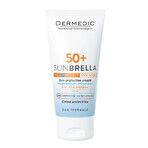 Set Dermedic Sunbrella, Cremă de protecție pentru față, piele uscată și normală, SPF 50+, 50 g + Loțiune micelară H2O, piele deshidratată și uscată, 100 ml