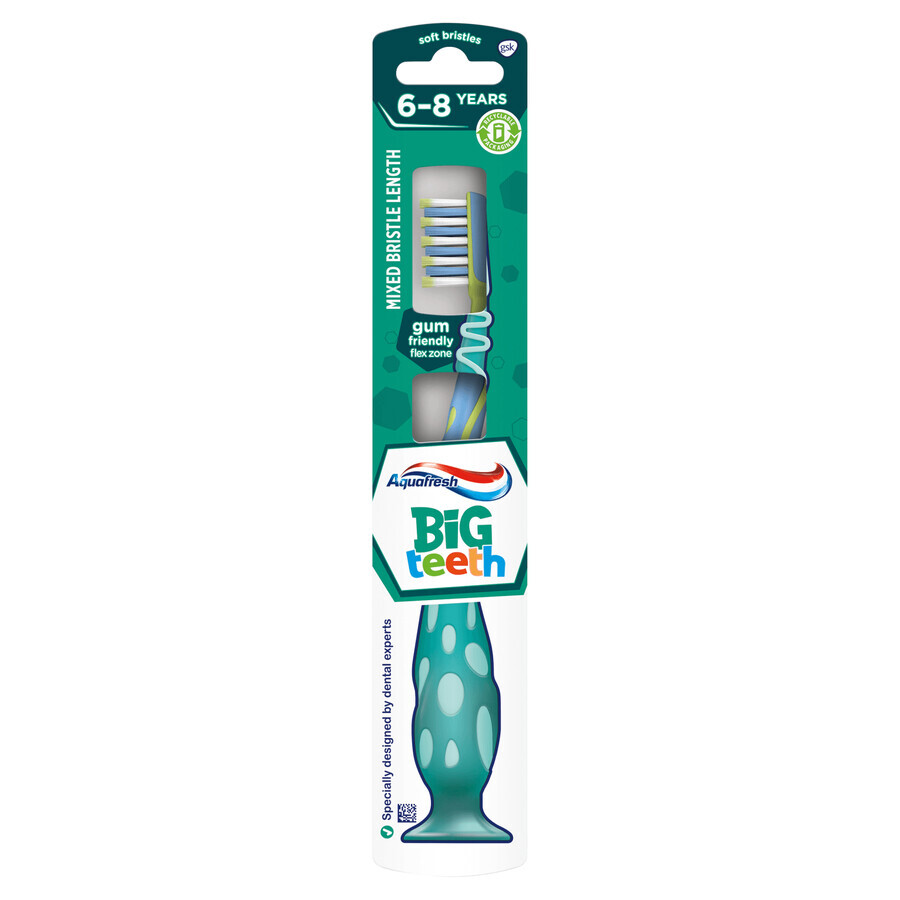 Aquafresh My Big Teeth, brosse à dents pour enfants de 6 à 8 ans, Psi Patrol, 1 pièce