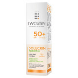 Iwostin Solecrin Purritin Set, leichtes mattierendes Fluid, SPF 50+, 2 x 40 ml + Strandball gratis