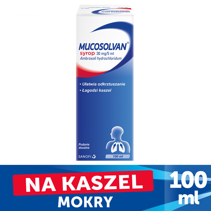 Mucosolvan 30 mg/5 ml, sirop, 100 ml