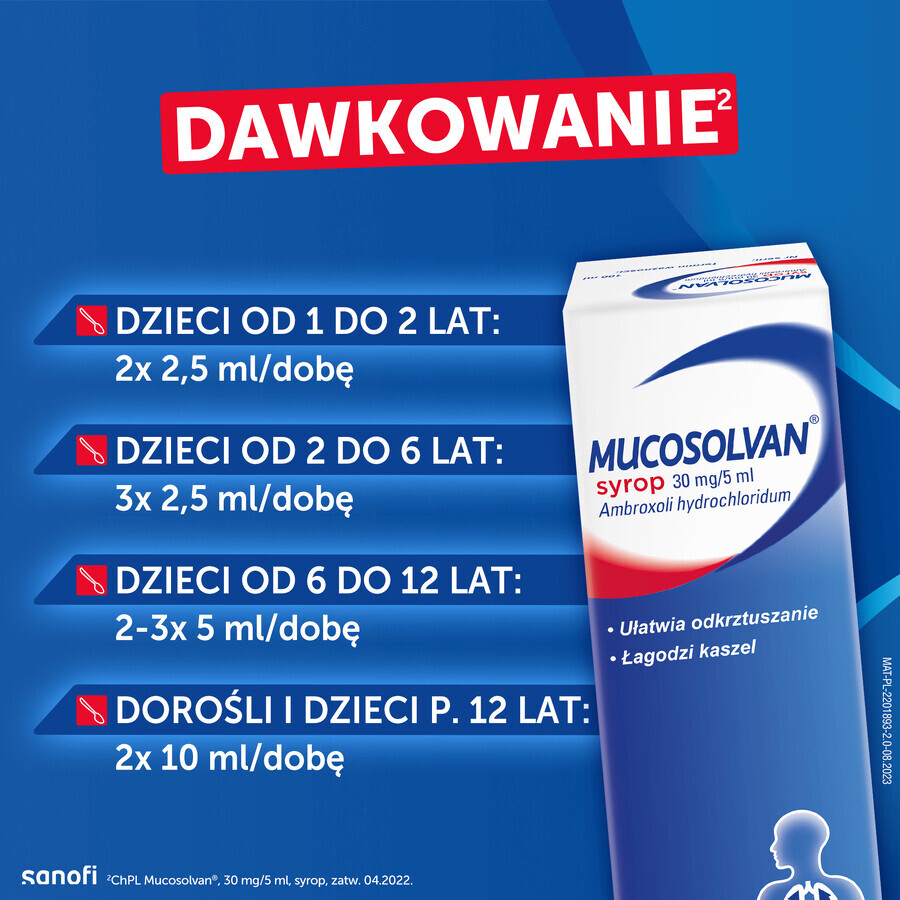 Mucosolvan 30 mg/5 ml, sirop, 100 ml