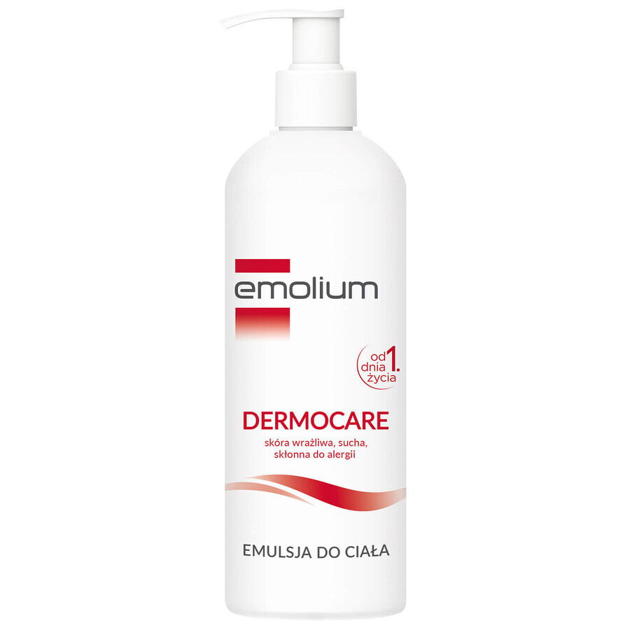 Set Emolium Dermocare, gel cremos de curățare, 400 ml + emulsie pentru corp, 400 ml