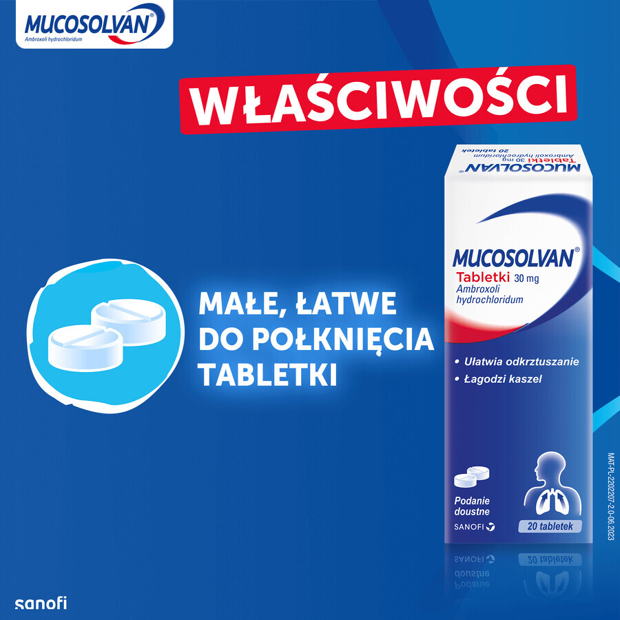 Mucosolvan 30 mg, 20 comprimate