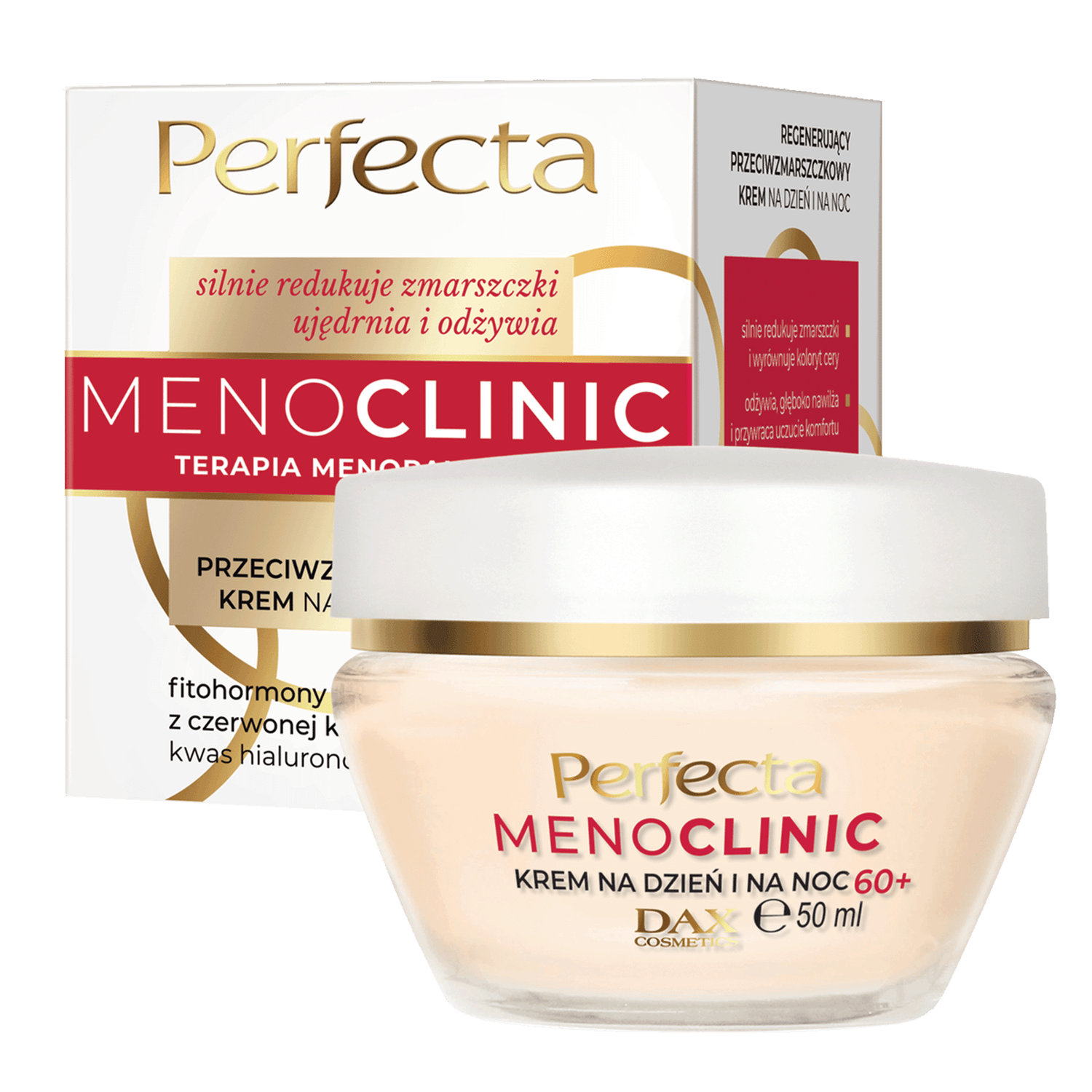 Perfecta Menoclinic, cremă de față regenerantă antirid 60+, zi și noapte, 50 ml