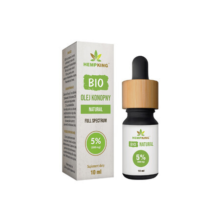 HempKing Bio Hemp Oil Natural 5%, 10 ml