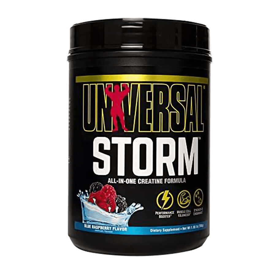 Universal Storm, aromă de zmeură albastră, 750 g