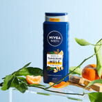 Nivea Men, 3-in-1 douchegel voor gezicht, lichaam en haar, Tangerine Mule, 500 ml