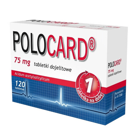 Polocard 75 mg, 120 enterale tabletten