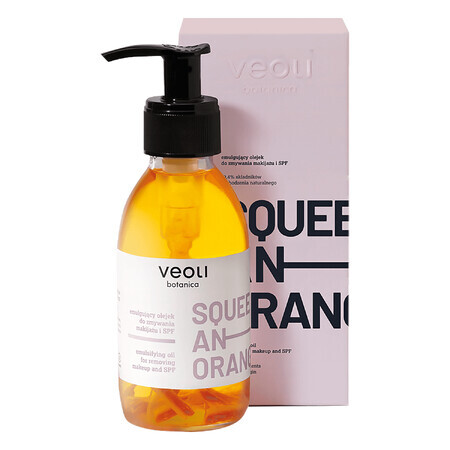 Veoli Botanica Squeeze An Orange, Cleansing Emulsifying Oil and SPF, Orange Flavor, 132.7g