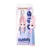 Vitammy Bunny, periuță de dinți sonică pentru copii, roz, 0-3 ani, 1 buc