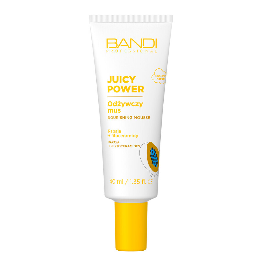 Bandi Juicy Power, spumă hrănitoare pentru față, papaya + phytoceramides, 40 ml