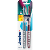 Jordan Ultralite Medium, cepillo de dientes, mediano, 2 piezas