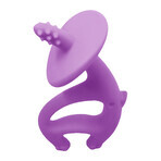 Mombella, teether, Dancing Elephant, violet, de la 3 luni, 1 buc