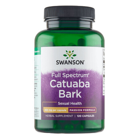 Swanson Full Spectrum Catuaba Bark, 120 capsule