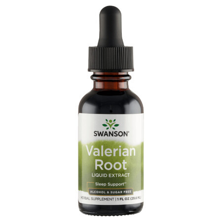 Swanson Valerian Root Liquid Extract, Valerian, 29.6 ml