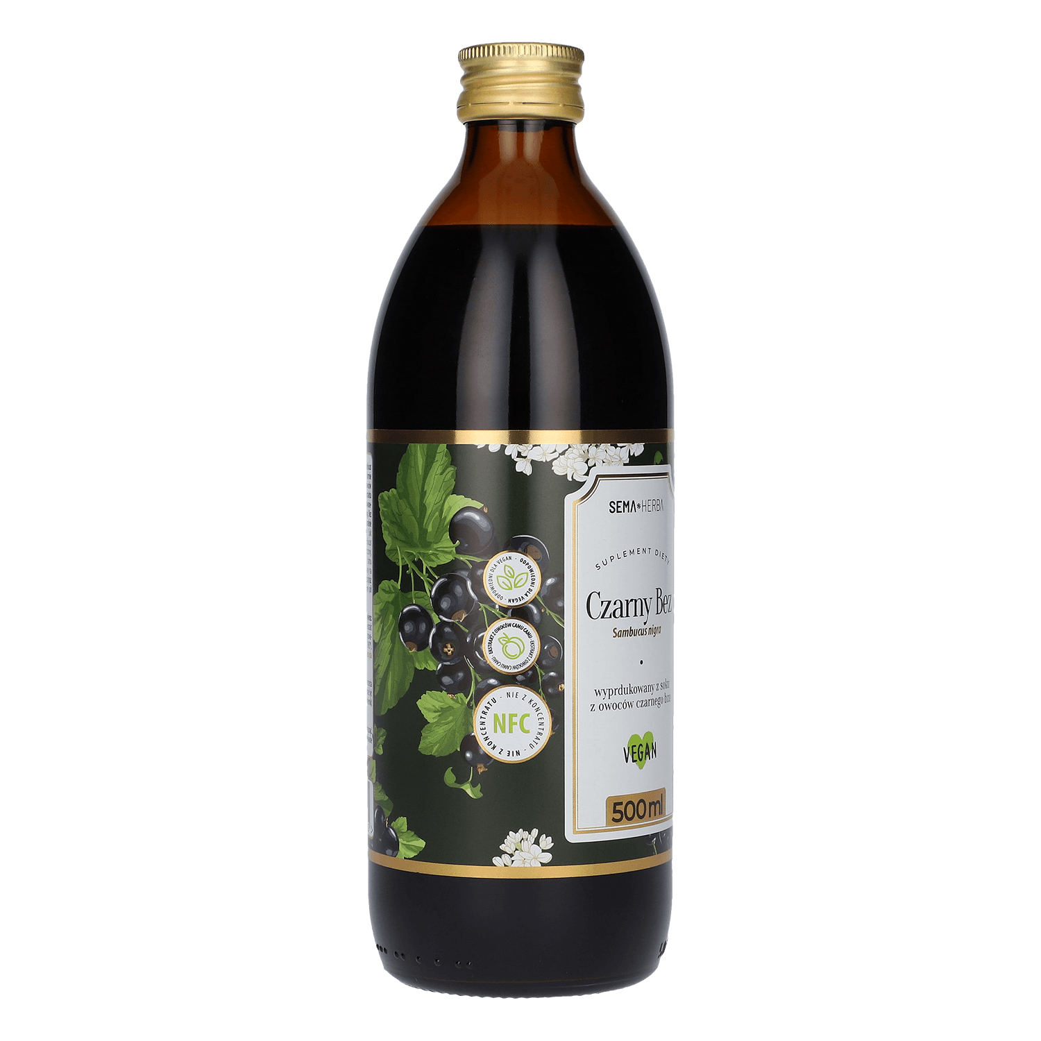 SEMA Herba Black Elderberry, suc de fructe, 500 ml