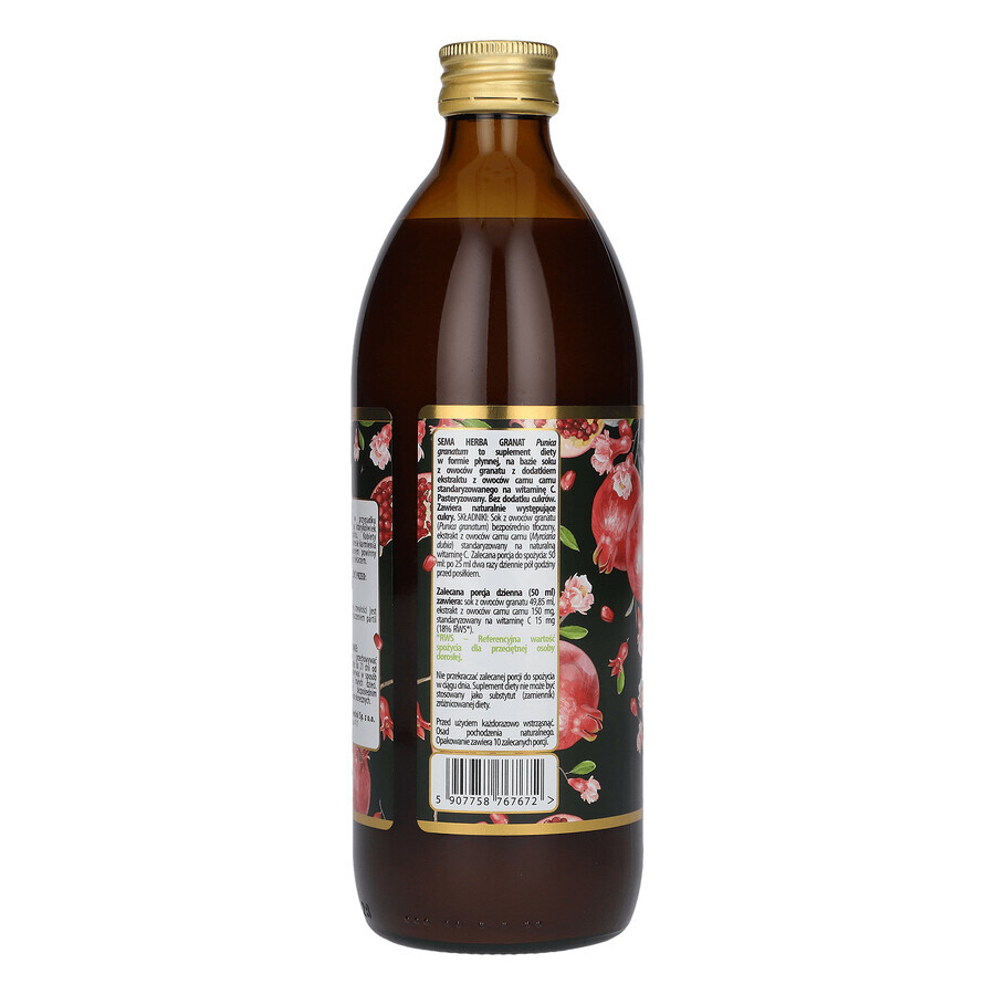 SEMA Herba Pomegranate, suc de fructe, 500 ml