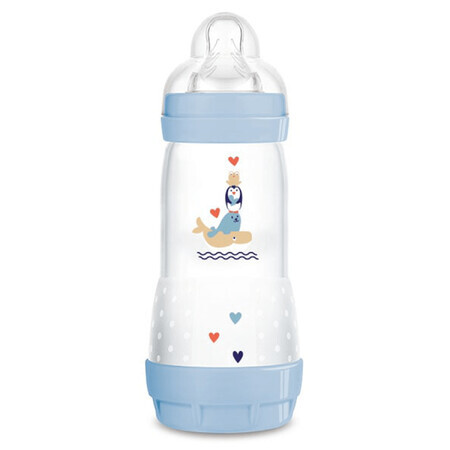 MAM Perfect Start Anti-Colic, sticlă anti-colică, Better Together, băiat, de la 4 luni, 320 ml