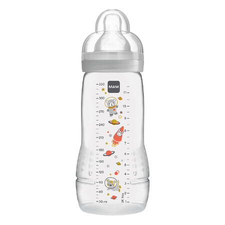 MAM Easy Active, sticlă, Space Adventure, unisex, de la 4 luni, 330 ml