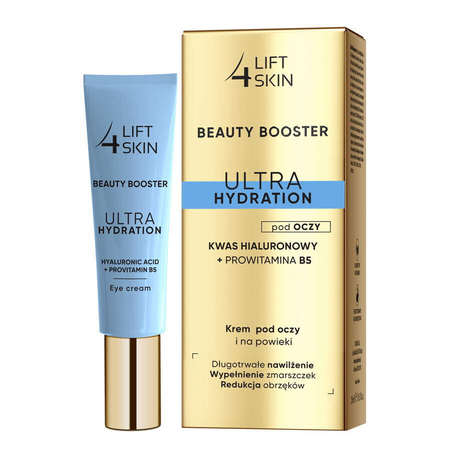 Lift4SKin Beauty Booster Ultra Hydration Acid hialuronic + provitamina B5, cremă pentru ochi și pleoape, 15 ml