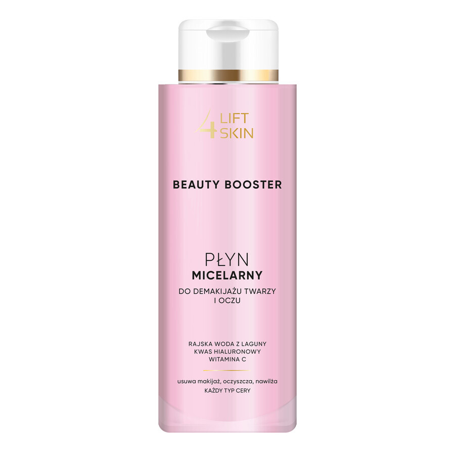 Lift4Skin Beauty Booster, Lichid micelar pentru demachiere față și ochi, 400 ml