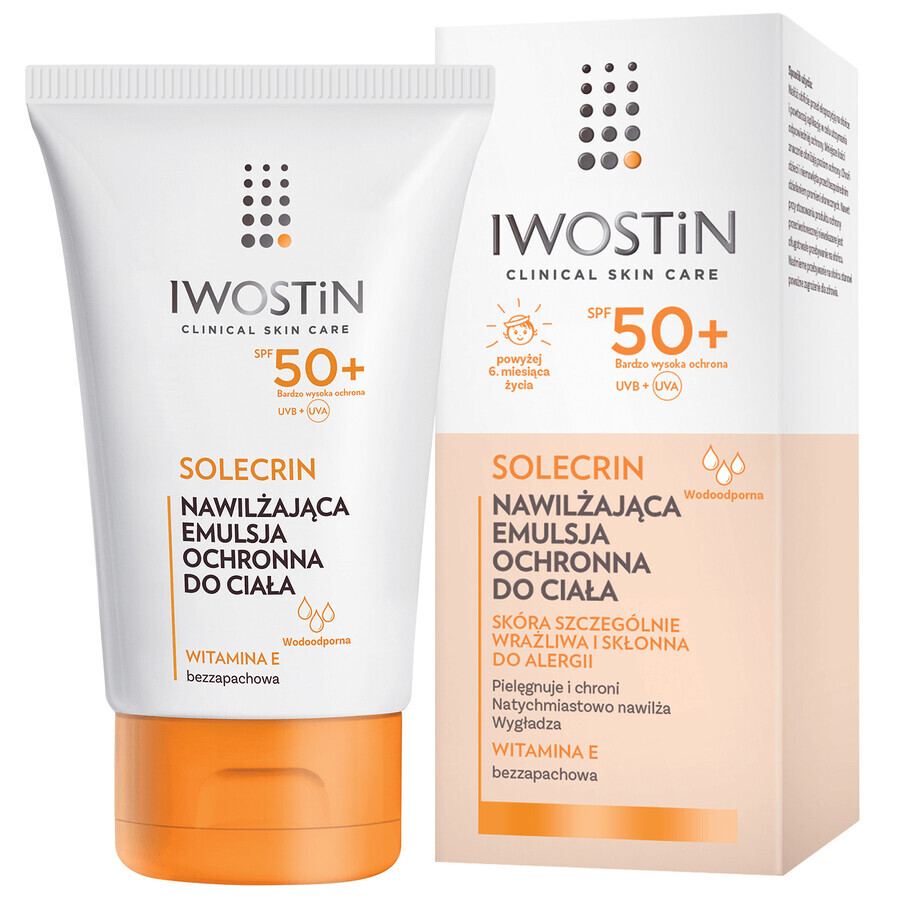 Iwostin Solecrin, emulsie protectoare, SPF 50+, 100 ml + minge de plajă gratuită