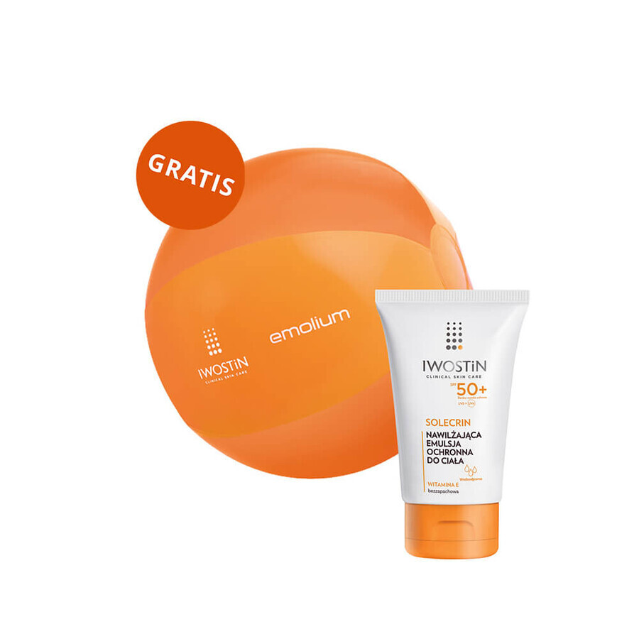 Iwostin Solecrin, emulsie protectoare, SPF 50+, 100 ml + minge de plajă gratuită