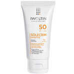 Iwostin Solecrin Sensitive, emulsione protettiva SPF 50, pelle sensibile, 100 ml + pallone da spiaggia in omaggio