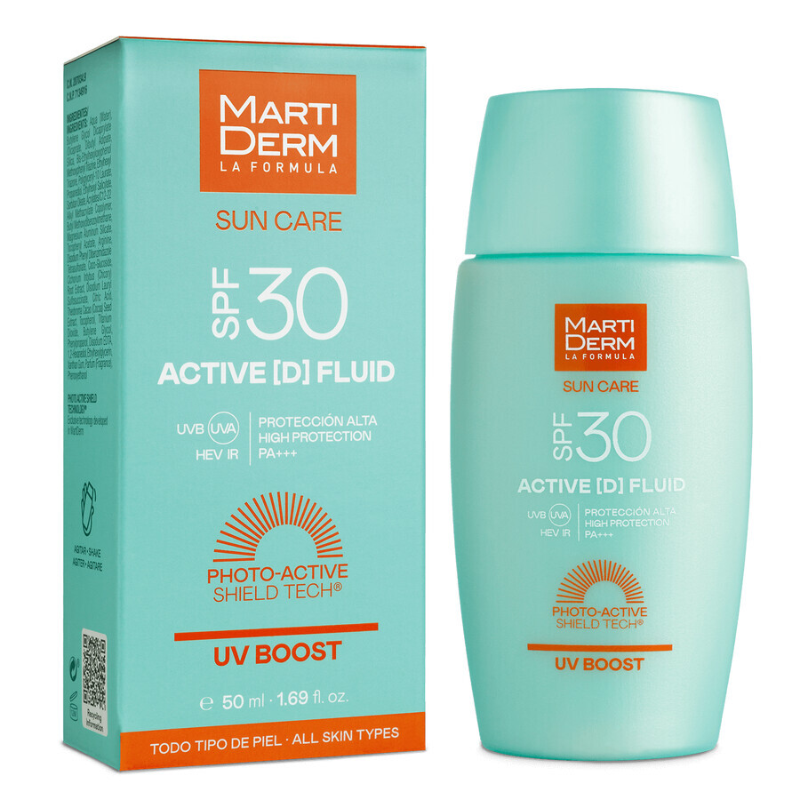 MartiDerm Sun Care Active D, lichid de față cu protecție solară SPF 30, 50 ml