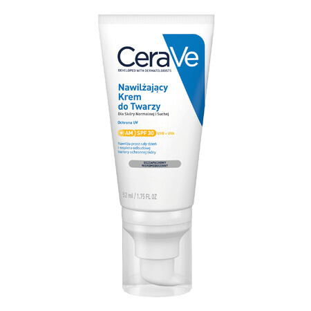 Cerave, cremă de față hidratantă, SPF 30, 52 ml