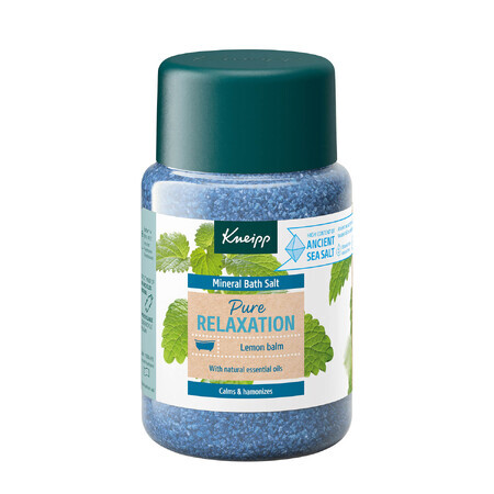 Kneipp Pure Relaxation Melissa, cristaux de sel minéral pour le bain, 500 g