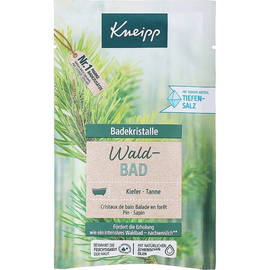 Kneipp Mindful Forest Abete e Pino, cristalli di sale minerale da bagno, 500 g