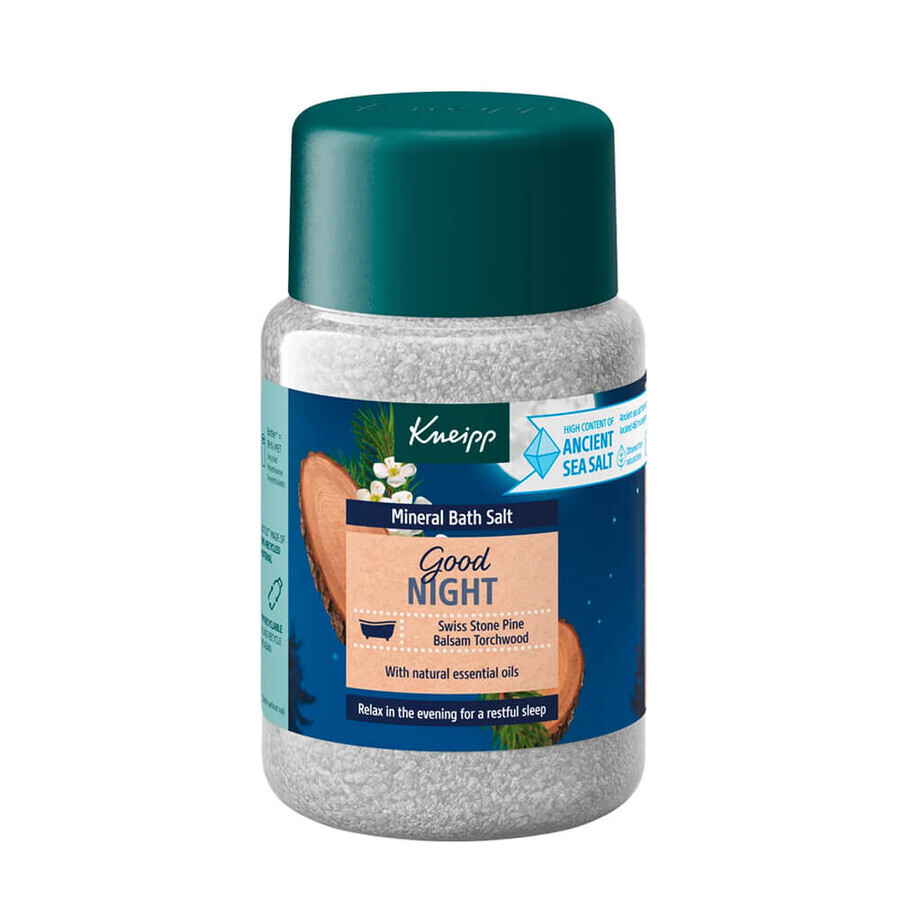 Kneipp Good Night pin suisse et amyris, cristaux de sel minéral pour le bain, 500 g