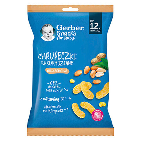 Gerber Pindakaas Corn Krispies, na 12 maanden, 28 g