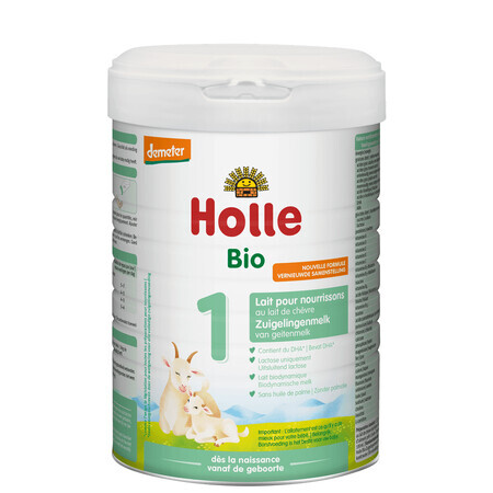 Holle Bio 1, lapte pentru sugari pe bază de lapte de capră, de la naștere, 800 g