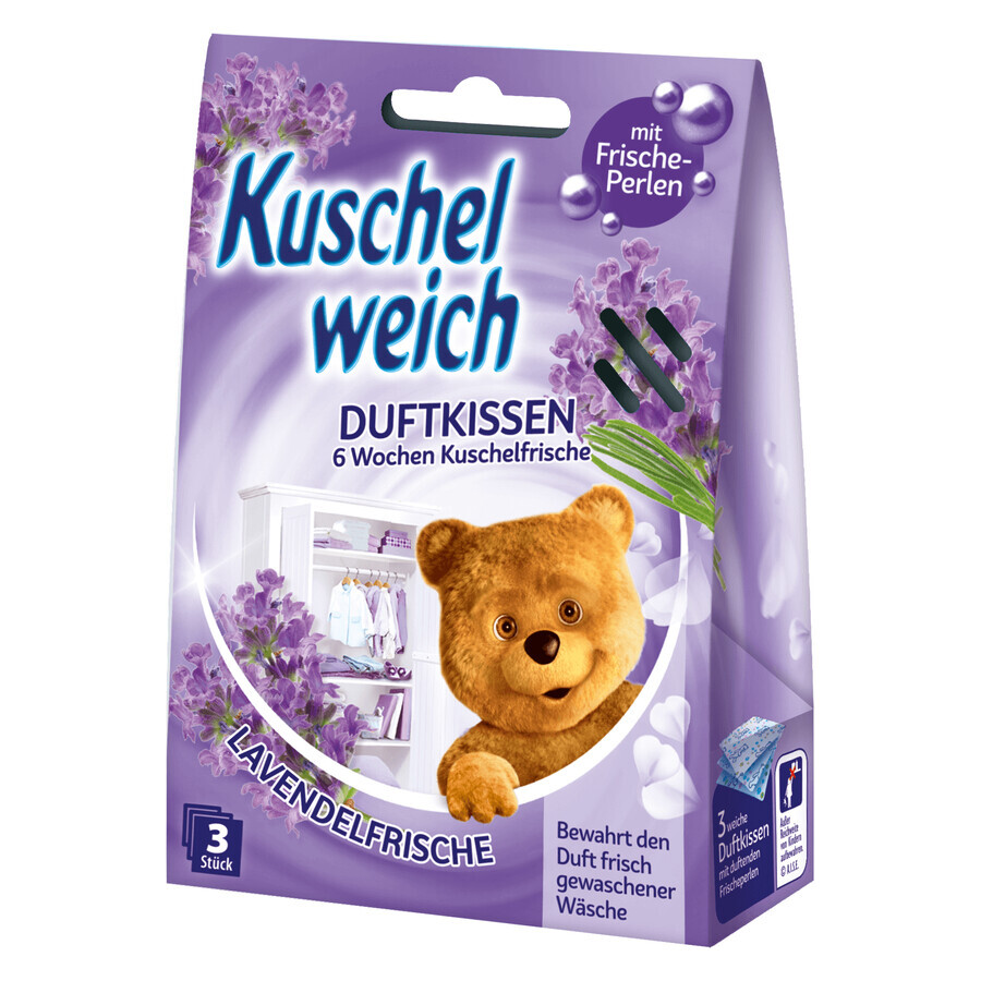 Kuschelweich, pliculețe de parfum, Lavandă proaspătă, 3 bucăți