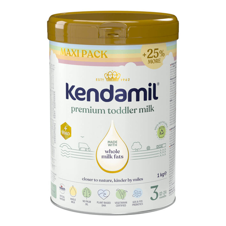 Kendamil Premium 3 HMO+, lapte pentru copii, după 12 luni, 1 kg