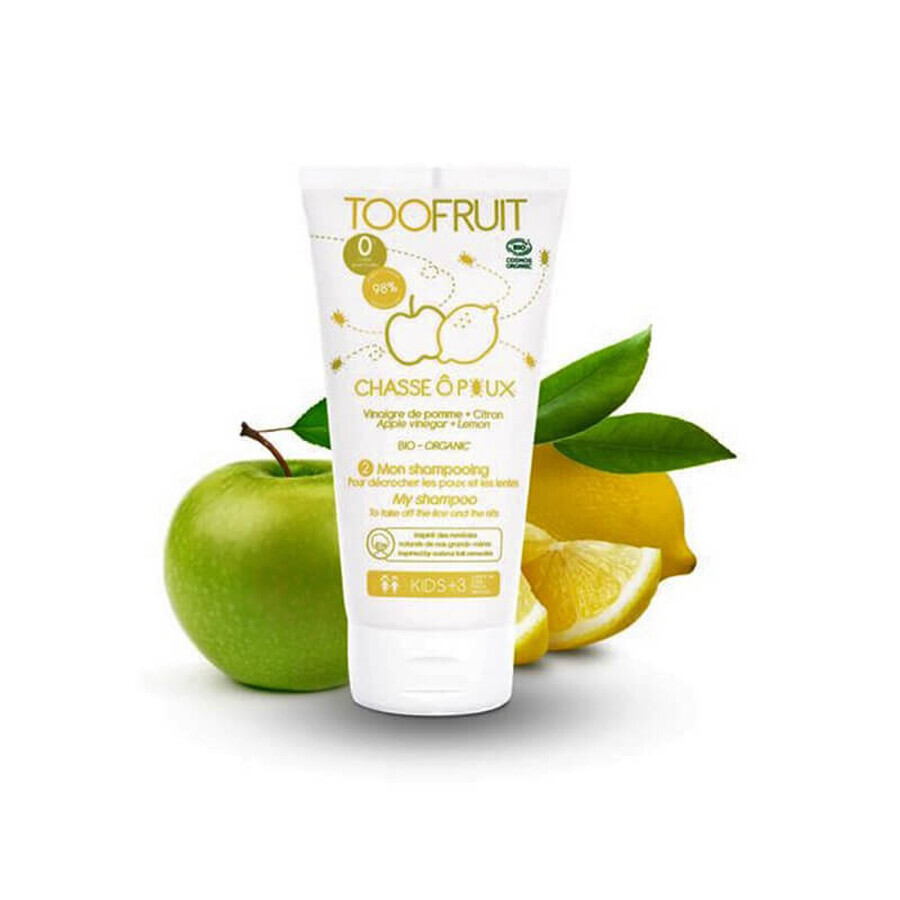 Toofruit, shampooing contre les poux pour les enfants à partir de 3 ans, 150 ml