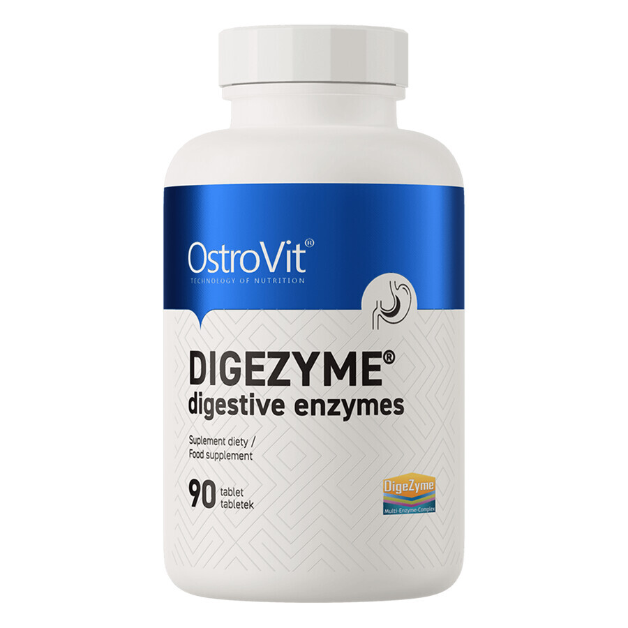 OstroVit Digezyme, enzime digestive, 90 comprimate