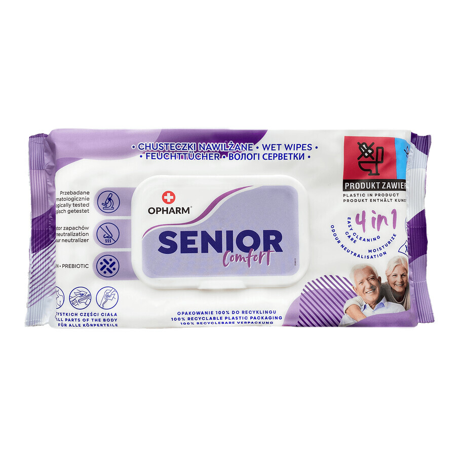 Opharm Senior Comfort, wet wipes, 72 pcs