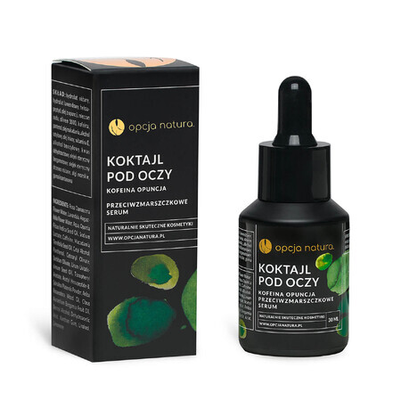 Opcja Natura Eye Cocktail, ser antirid, cofeină și prickly pear, 30 ml