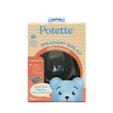 Potette Plus, Collapsible Silicone Potty Insert, Gray, 1 pc