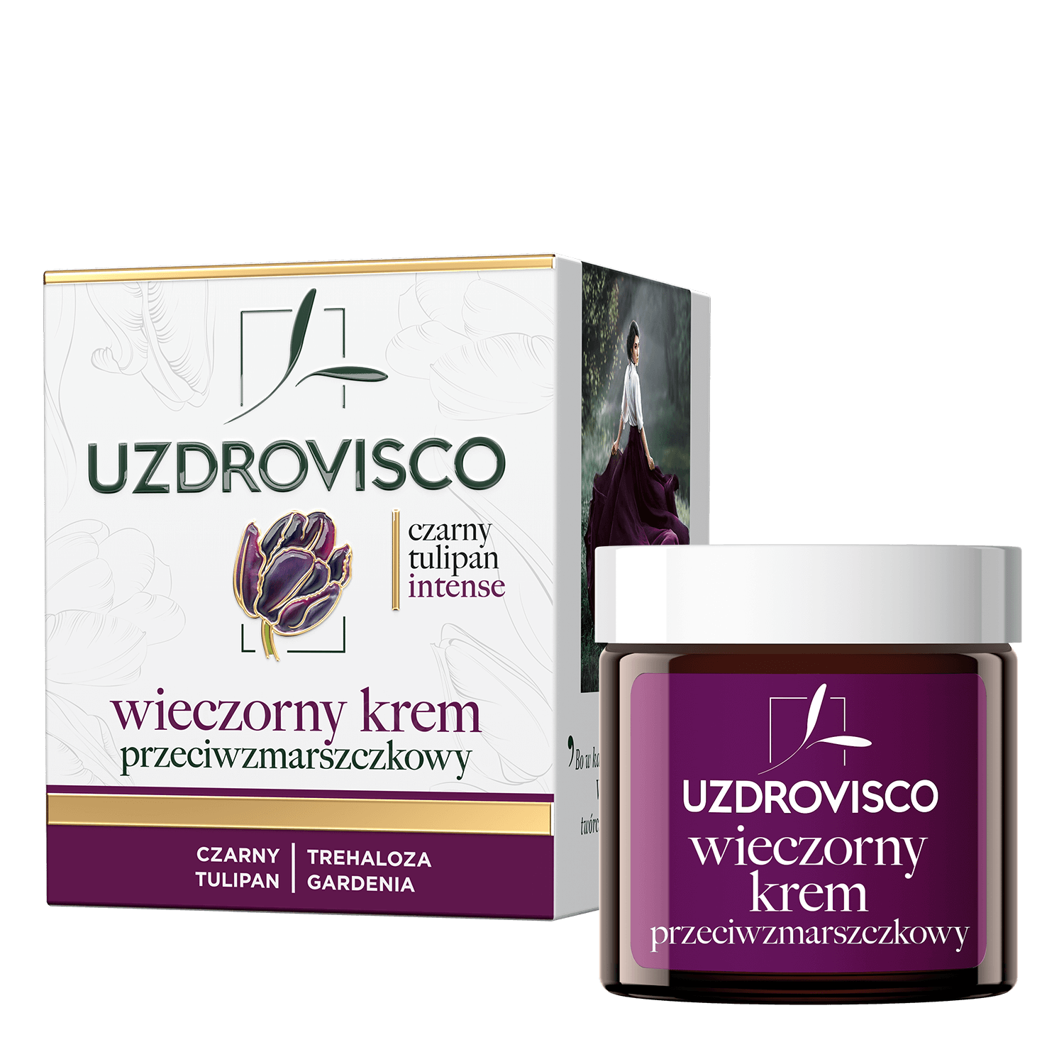 Uzdrovisco Black Tulip Intense, cremă antirid de seară, 50 ml