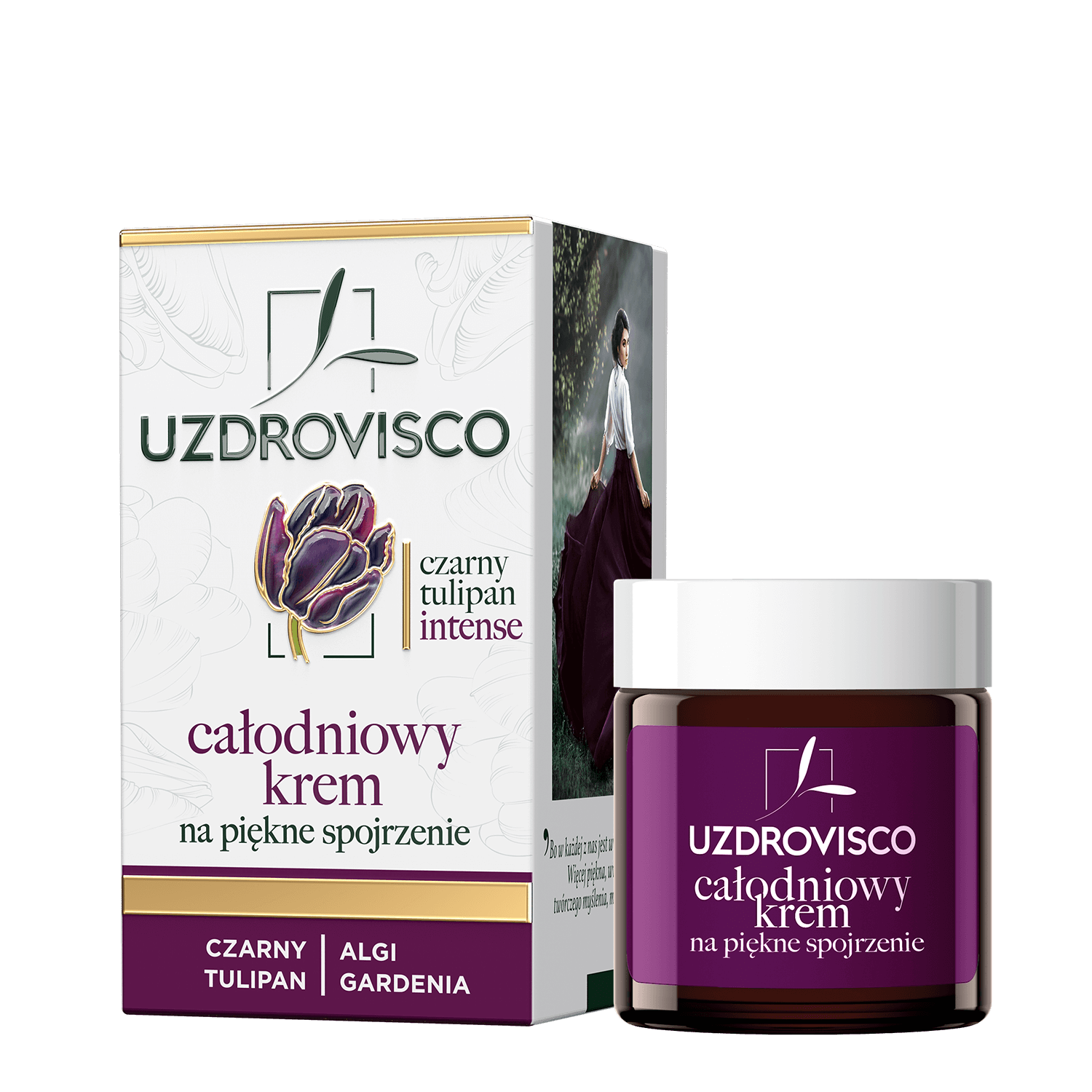 Uzdrovisco Black Tulip Intense, cremă toată ziua pentru ochi frumoși, 25 ml