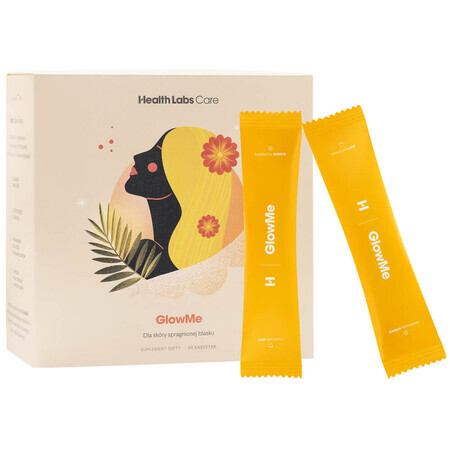 Health Labs GlowMe, aromă ananas-mango, 30 pliculețe