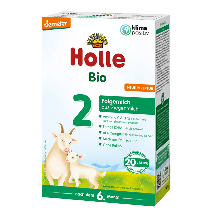 Holle Bio 2, follow-on milk based on goat's milk, from 6 months, 400 g